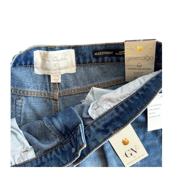 Gloria Vanderbilt Miles Straight mid-rise straight leg jeans size 32 | 14 NWT - Picture 5 of 10